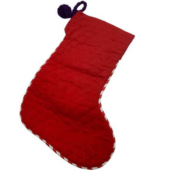 Vtg Hallmark Maxine Stuff This Shoebox Christmas Stocking 16" Patchwork Plaid - Picture 5 of 6